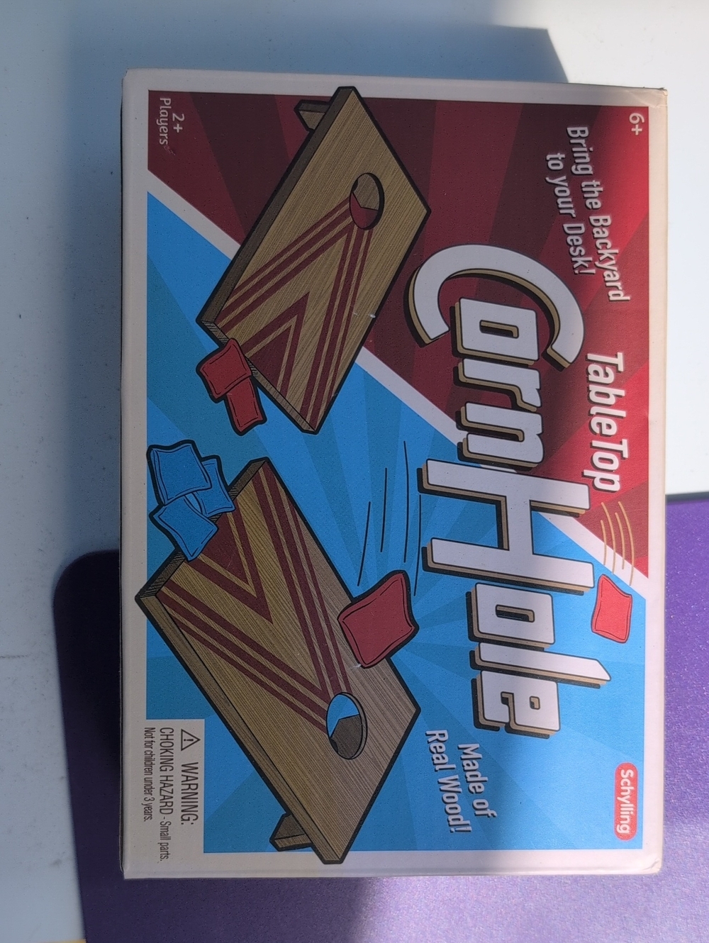 Schylling Cornhole TableTop Game - Blue & Red